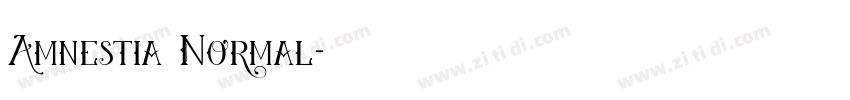 Amnestia Normal字体转换 Amnestia Normal字体转换